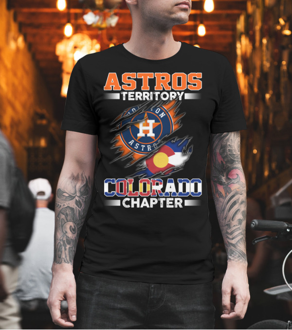 ASTROS TERRITORY HOUSTON COLORADO CHAPTER T-Shirt ASTROS TERRITORY HOUSTON COLORADO CHAPTER T-Shirt