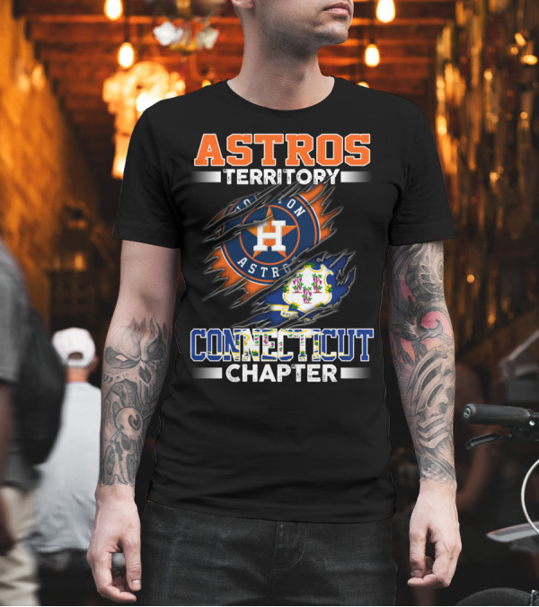 Astros Territory Houston Astros Connecticut Chapter T-Shirt Astros Territory Houston Astros Connecticut Chapter T-Shirt
