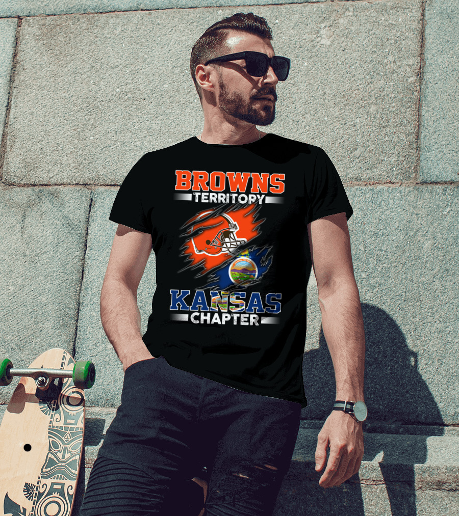 BROWNS Territory Kansas Chapter Helmet T-Shirt