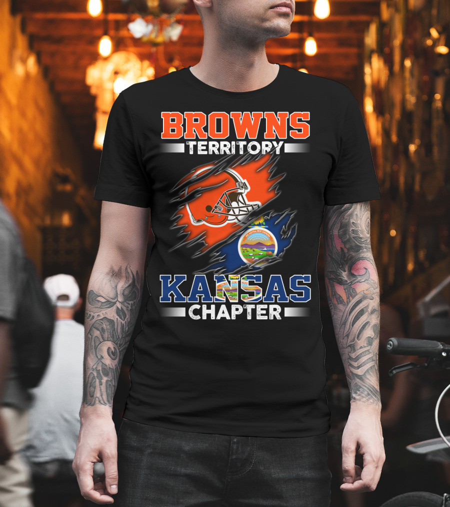 BROWNS Territory Kansas Chapter Helmet T-Shirt