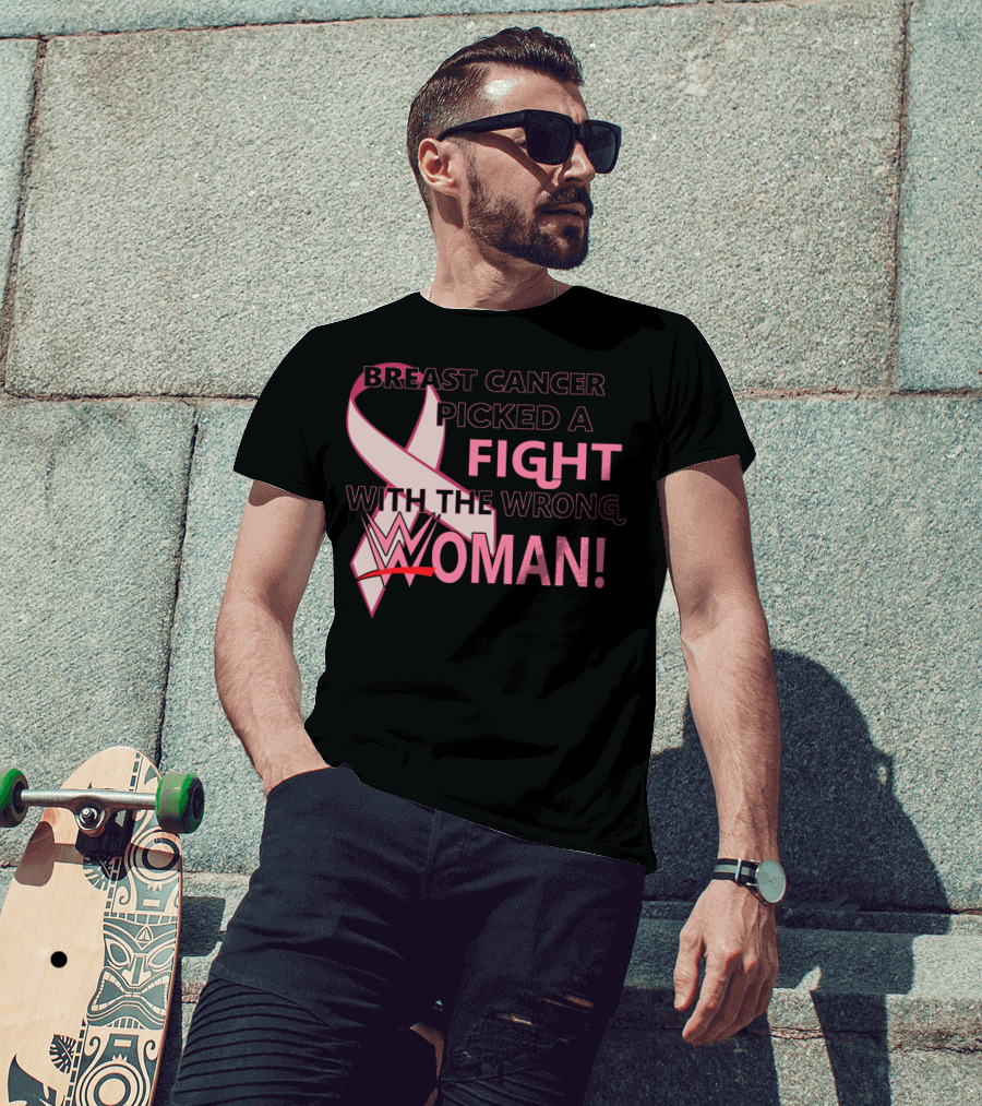 Breast Cancer Picked A Fight With The Wrong WWE Woman T-Shirt