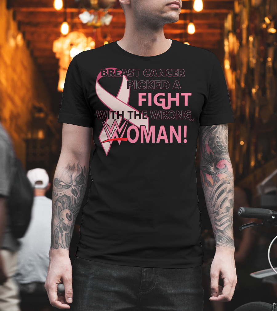 Breast Cancer Picked A Fight With The Wrong WWE Woman T-Shirt