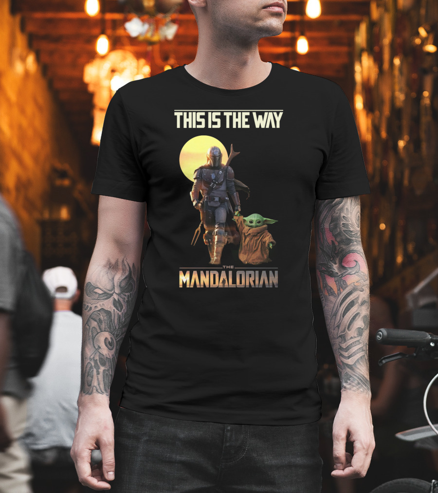 This Is The Way The Mandalorian Warrior and Baby Yoda T-Shirt