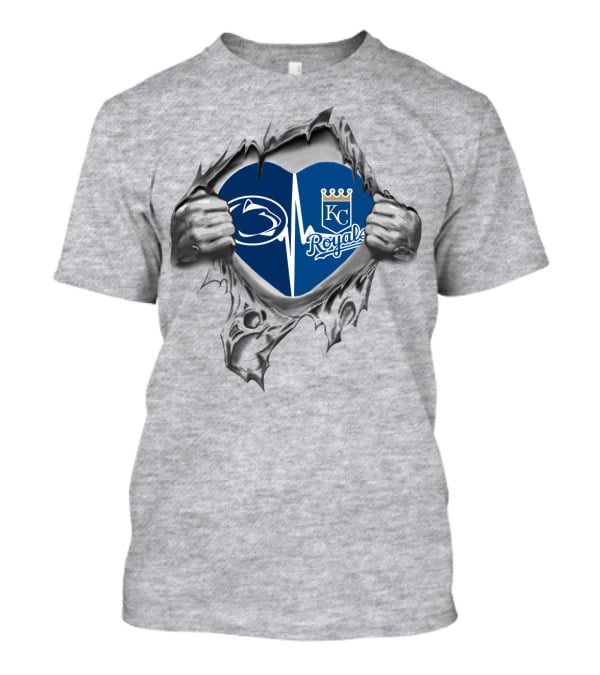 Kansas City Royals Penn State Heartbeat T-Shirt