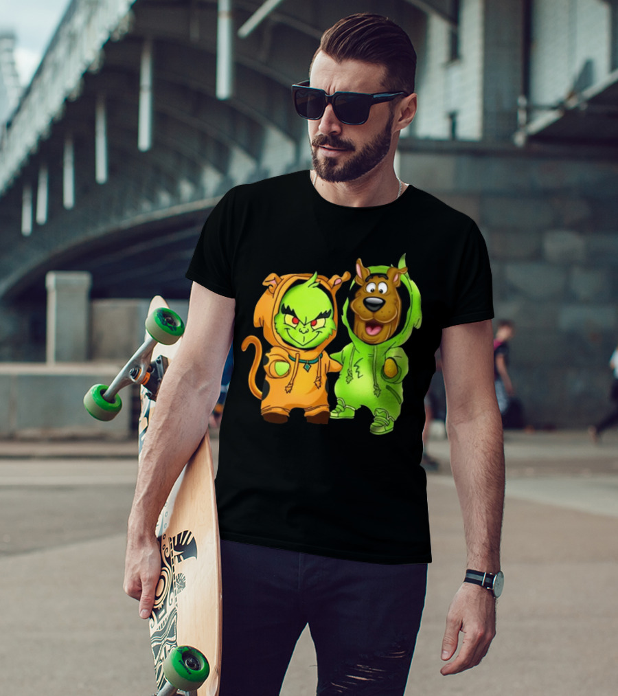 Grinch Scooby Doo Costume Mashup Halloween Crossover T-Shirt