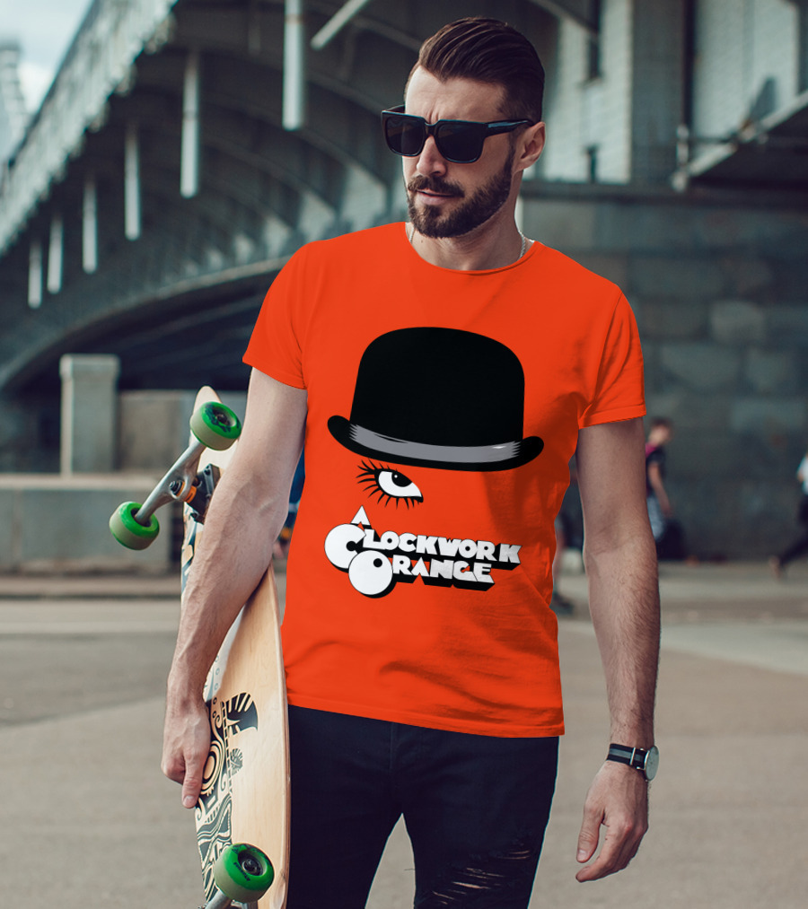 A Clockwork Orange Bowler Hat And Eyelash T-Shirt