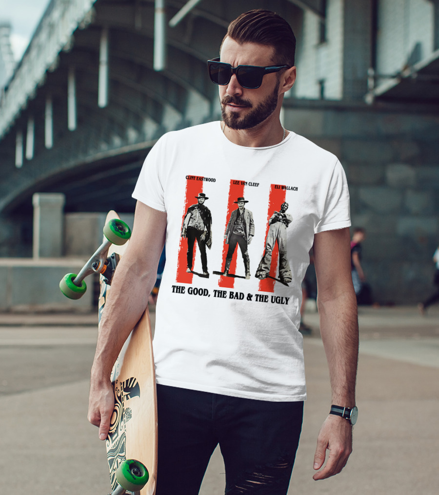 Clint Eastwood Lee Van Cleef Eli Wallach The Good The Bad And The Ugly T-Shirt