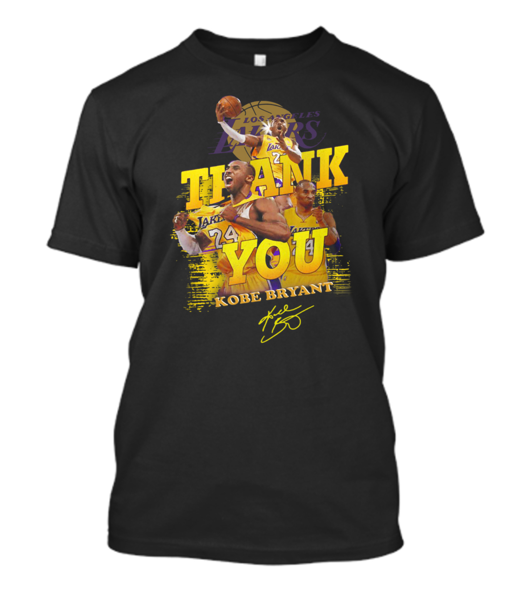 Thank You Kobe Bryant #24 Los Angeles Lakers Signature T-Shirt