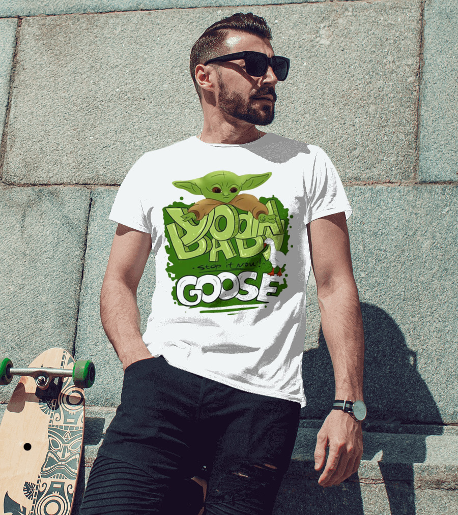Baby Yoda Stop It Now Goose T-Shirt