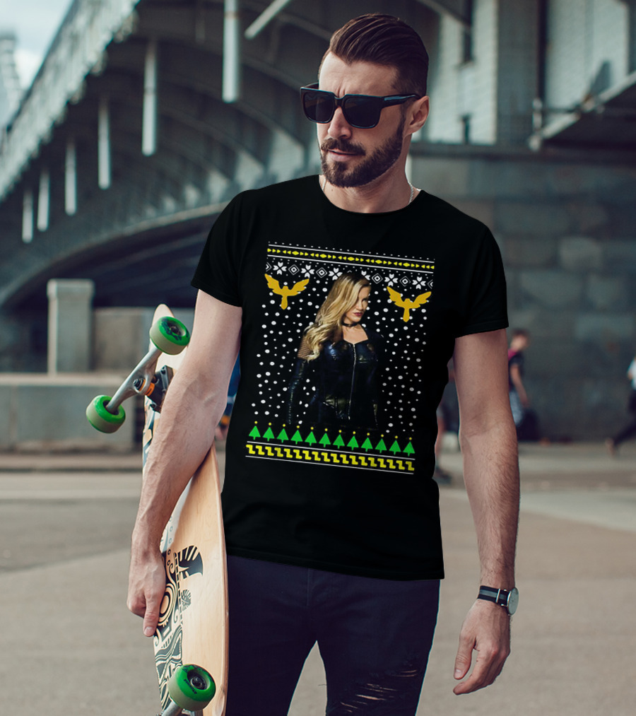 Black Canary Sara Lance Ugly Christmas T-Shirt