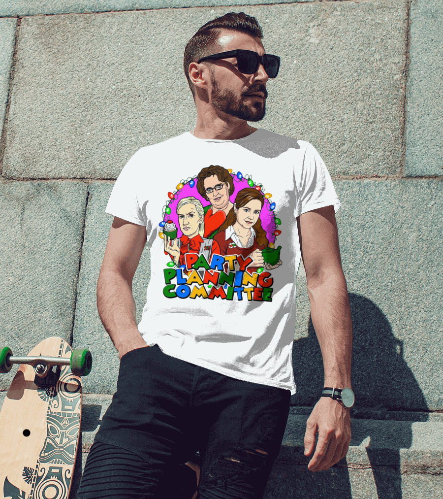 The Office Party Planning Committee Christmas Lights T-Shirt