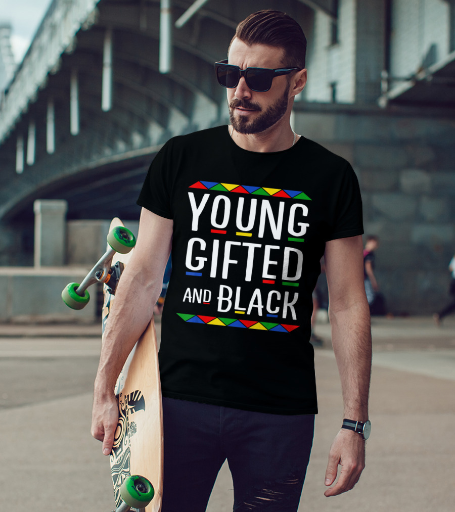 Young Gifted And Black Colorful Geometric Inspiration T-Shirt