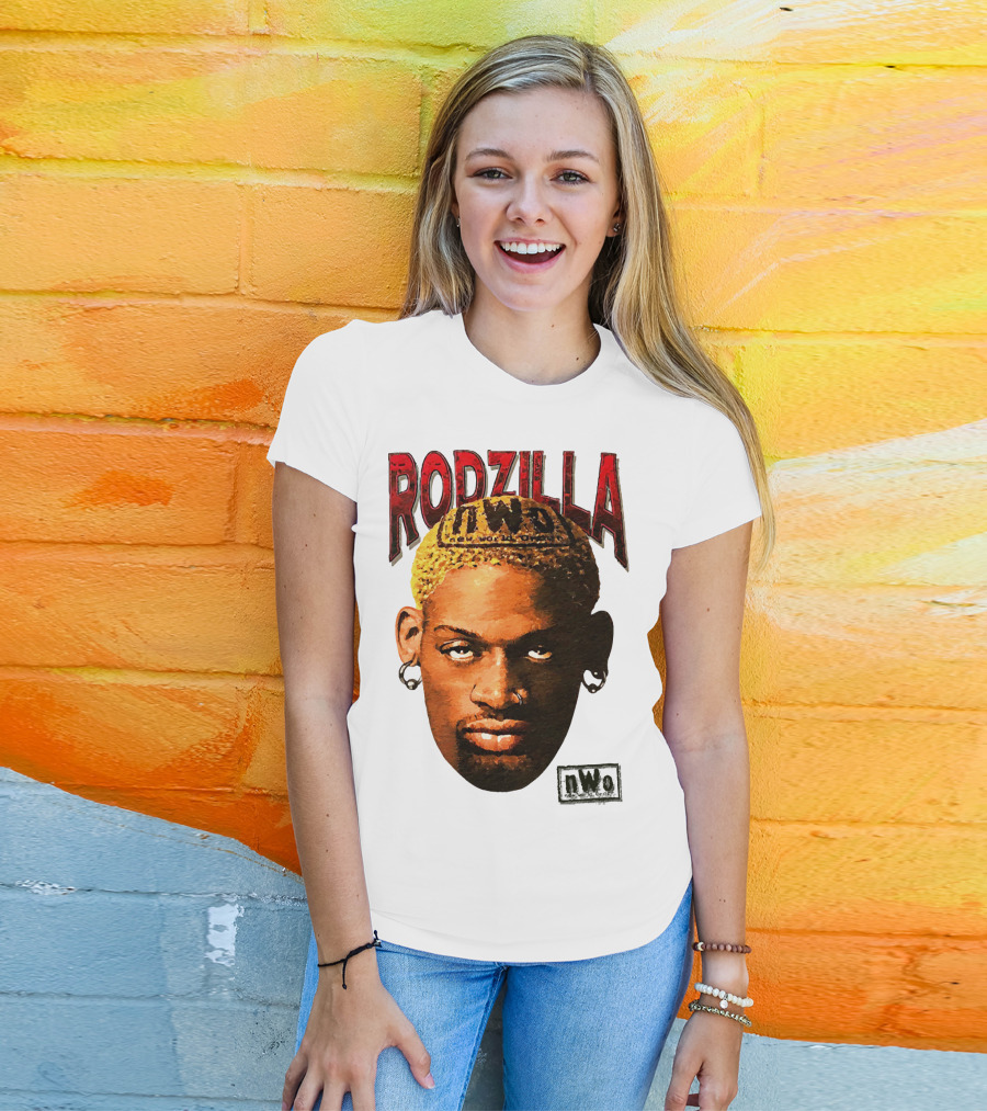 Dennis Rodman Rodzilla NWo Wrestling Legend The Worm T-Shirt