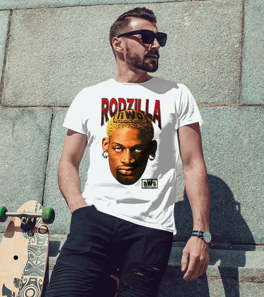 Dennis Rodman Rodzilla NWo Wrestling Legend The Worm T-Shirt