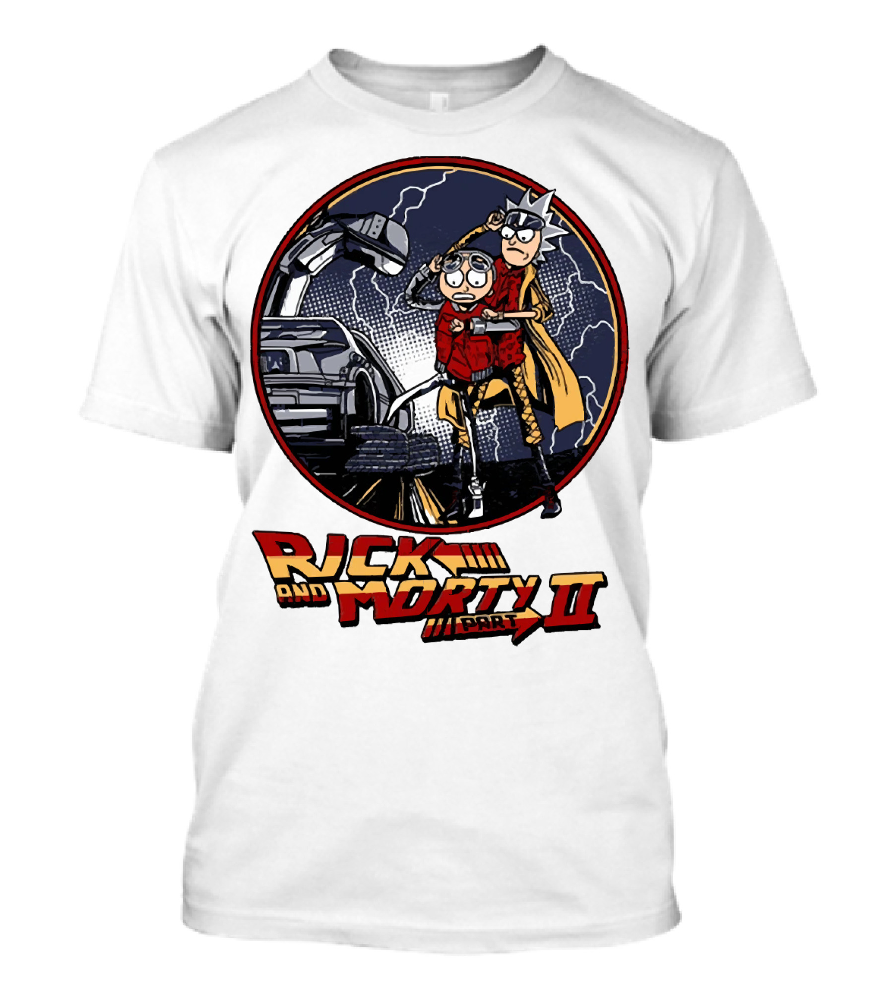 Rick And Morty Part II Back To The Future T-Shirt