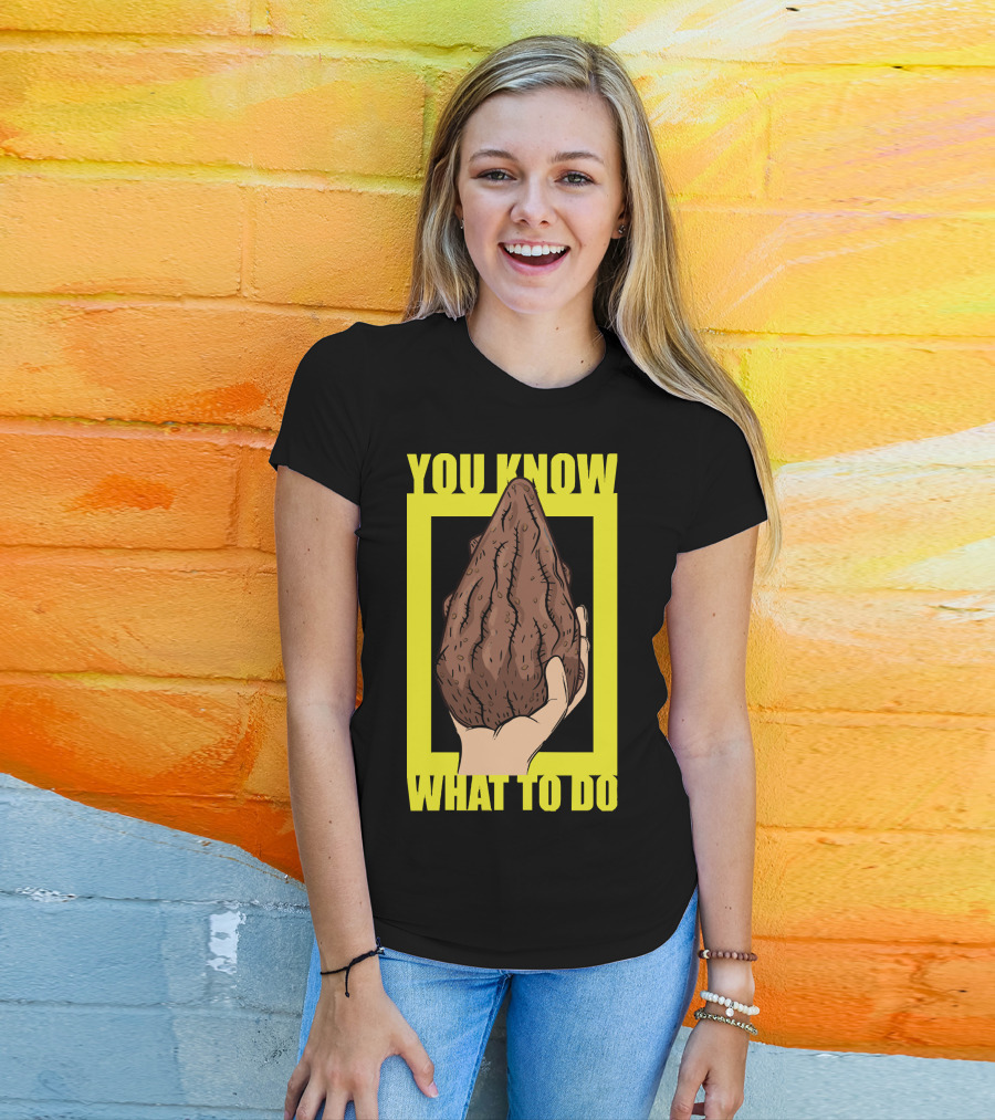 Morty Mega Seeds You Know What To Do Hand Holding Brown Seed T-Shirt