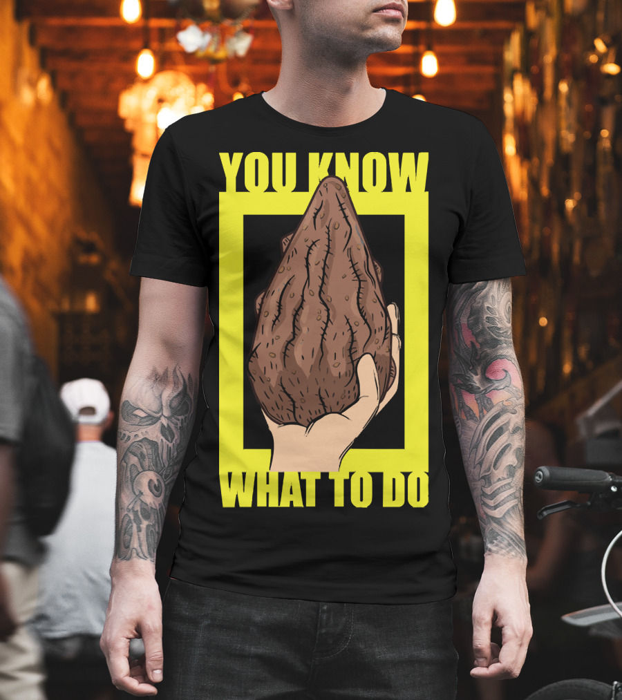 Morty Mega Seeds You Know What To Do Hand Holding Brown Seed T-Shirt