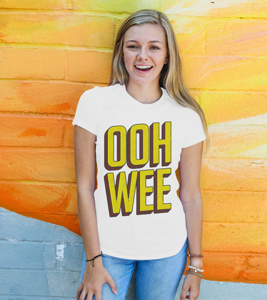 OOH WEE Mr. Poopy Butthole Bold Yellow Comic T-Shirt