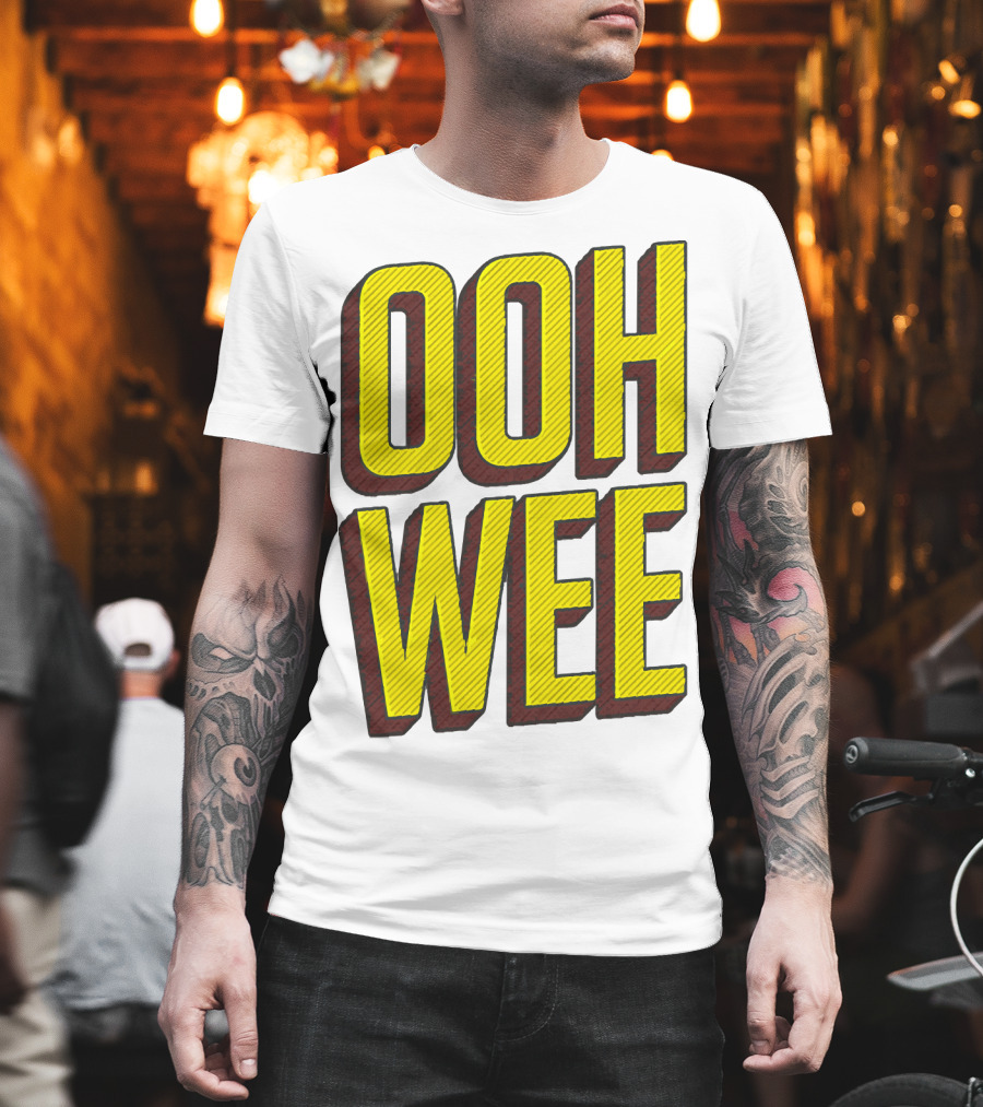 OOH WEE Mr. Poopy Butthole Bold Yellow Comic T-Shirt