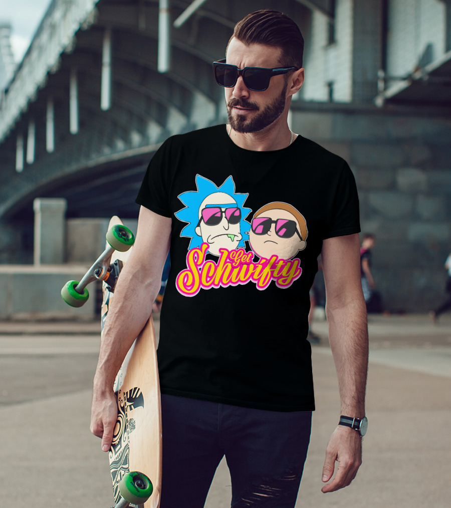 Rick And Morty Get Schwifty Sunglasses Edition T-Shirt