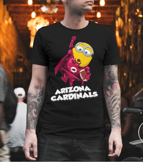 Arizona Cardinals Minion Football Hero T-Shirt Arizona Cardinals Minion Football Hero T-Shirt