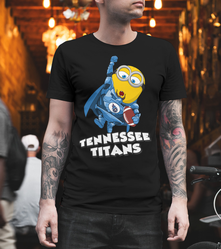 Tennessee Titans Minion Football Fan Burst T-Shirt