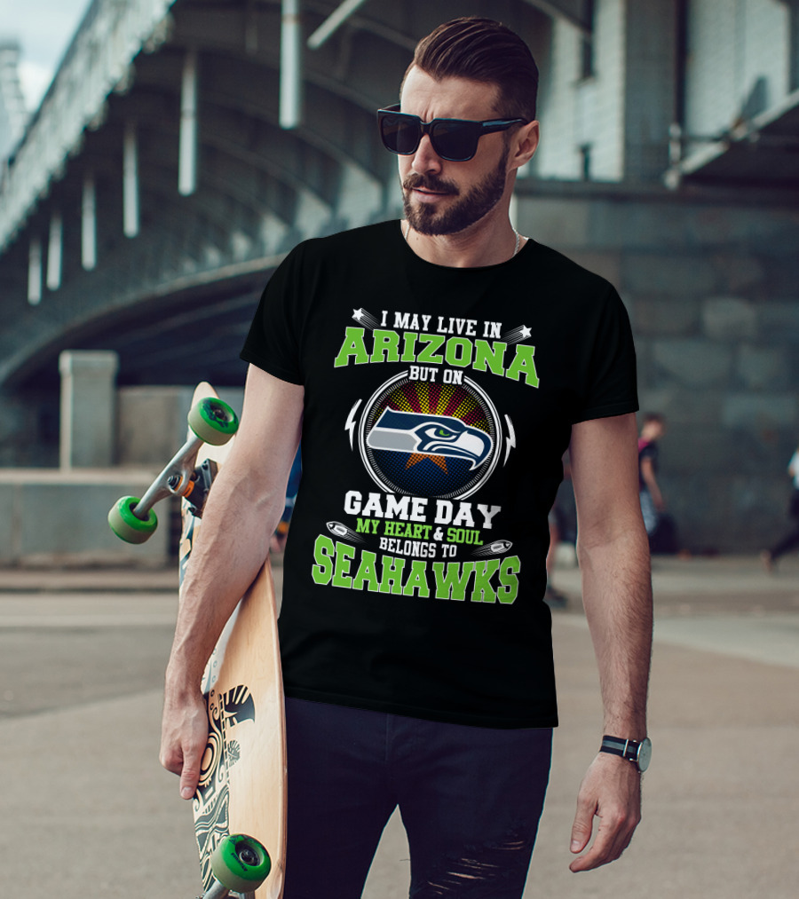 Discover The Passionate Arizona Seahawks Fan Support On Game Day T-Shirt