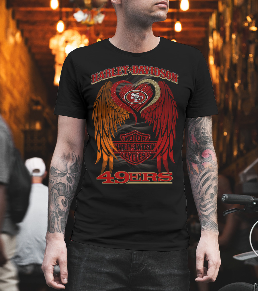 Harley Davidson Motor Cycles San Francisco 49ers T-Shirt