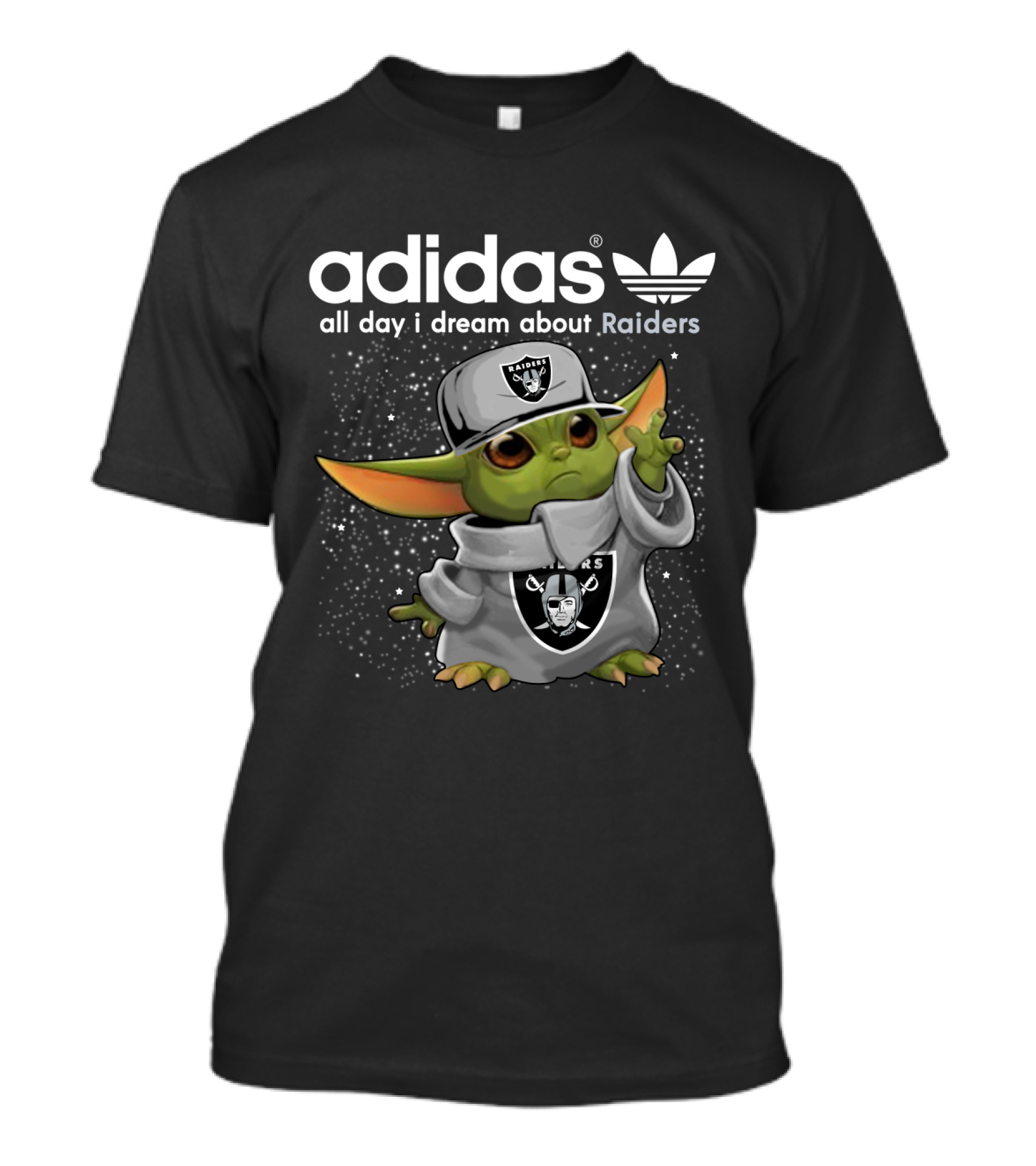 All Day I Dream About Raiders Yoda T-Shirt