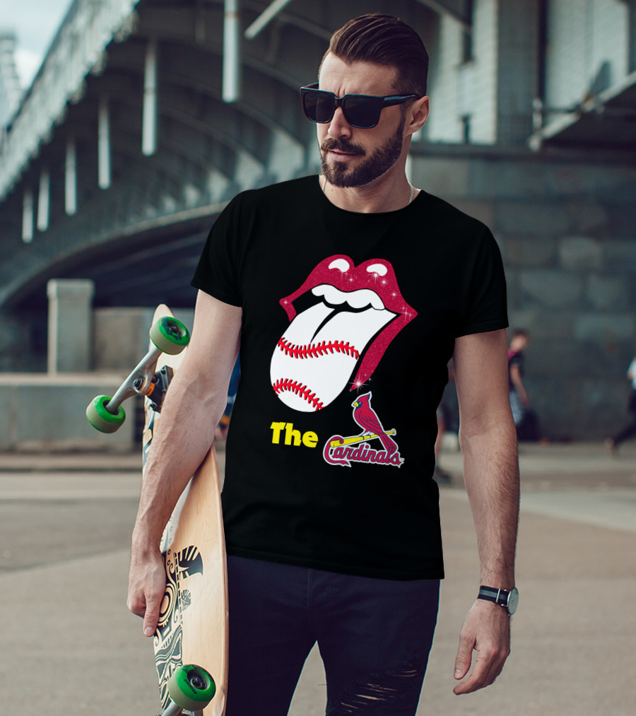 The Cardinals Baseball Tongue Lips T-Shirt