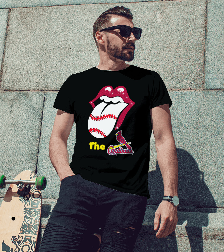 The Cardinals Baseball Tongue Lips T-Shirt