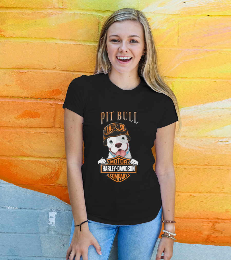 Pit Bull Harley Davidson Motor Company T-Shirt