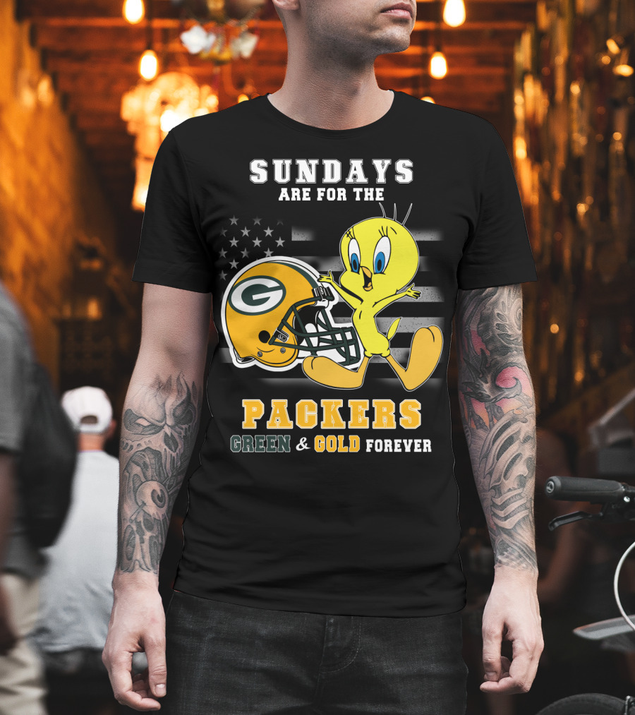 Sundays Are For The Packers Green & Gold Forever T-Shirt