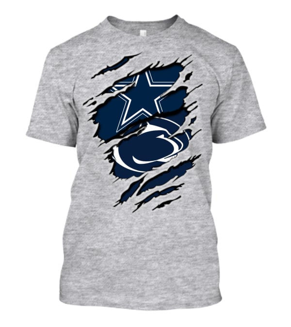 Dallas Cowboys Penn State Nittany Lions Claw Marks T-Shirt