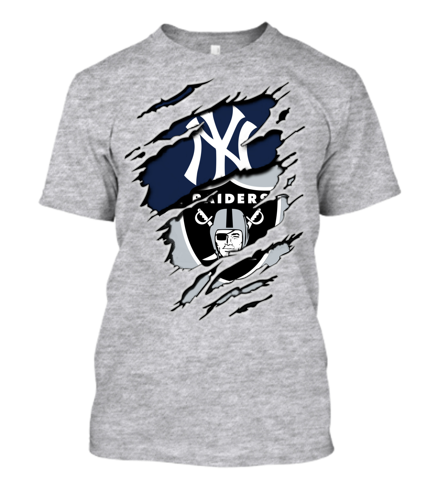 Raiders Yankees Dual Logo Fusion T-Shirt