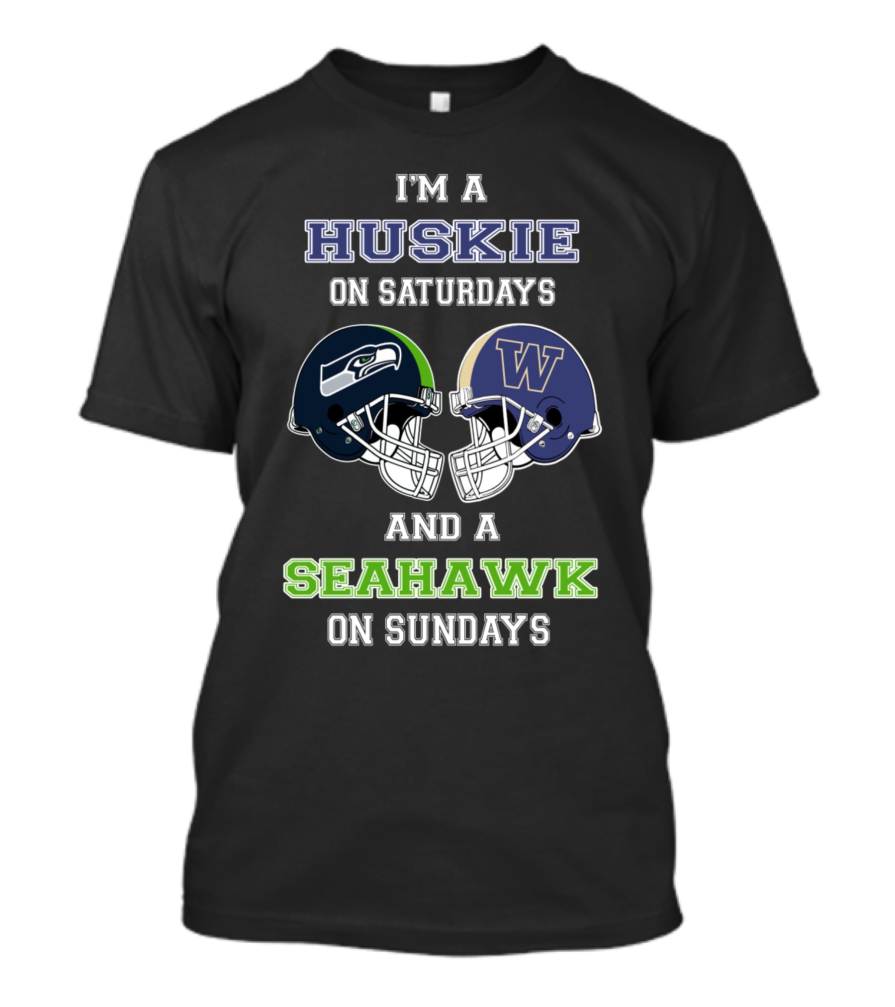 I'm A Husky On Saturdays And A Seahawk On Sundays T-Shirt