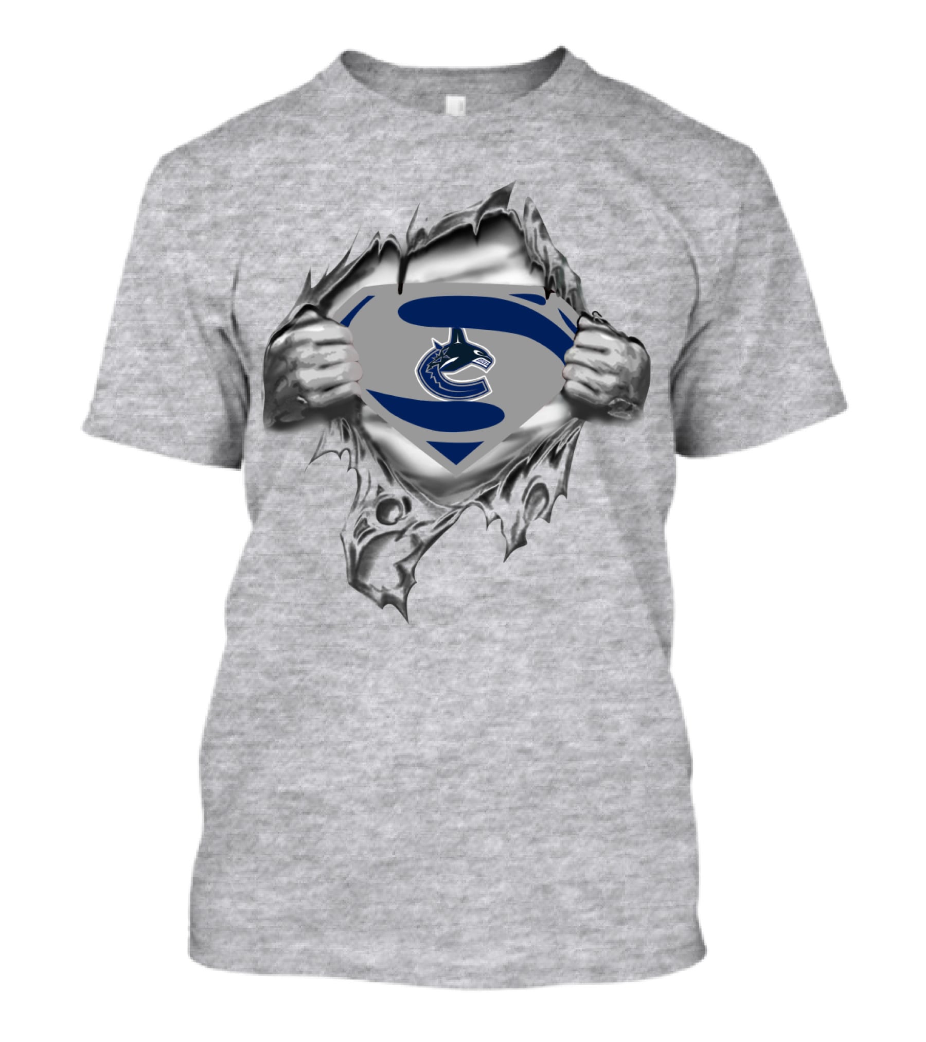 Vancouver Canucks Superhero Emblem Breakthrough T-Shirt