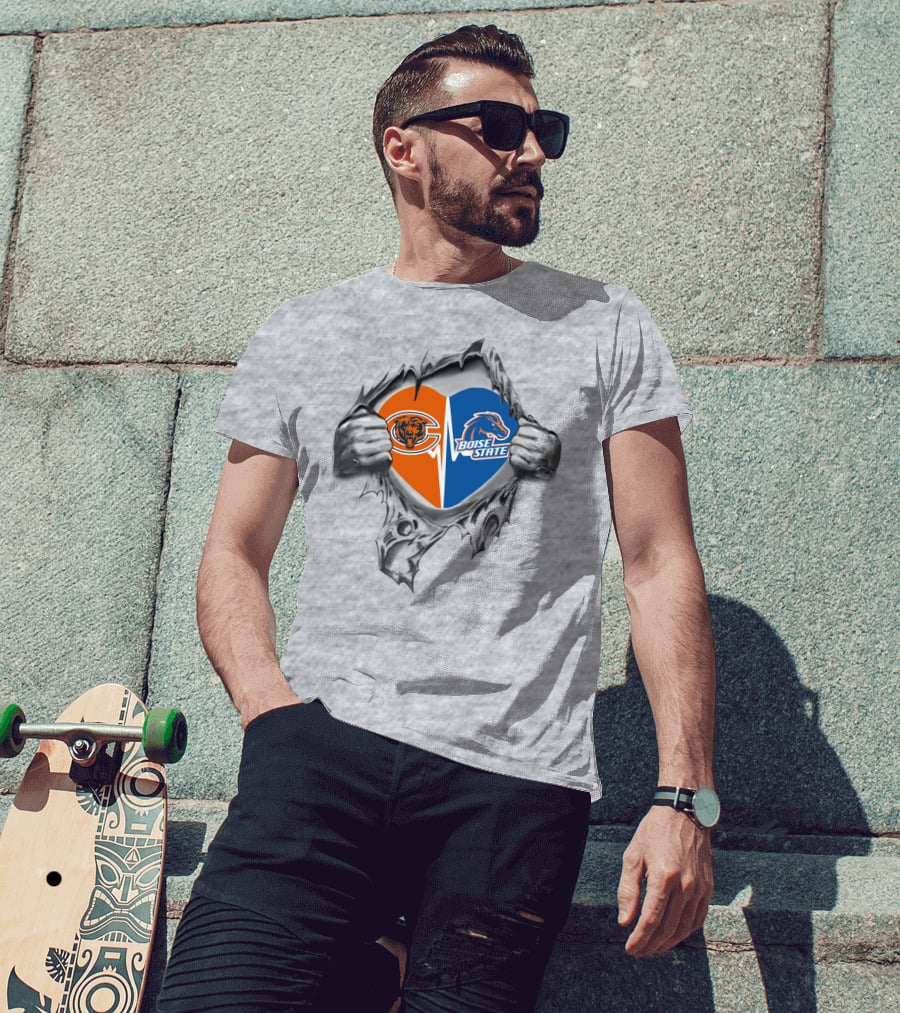 Bears Boise State Broncos Heart Logo, It's In My Heart T-Shirt