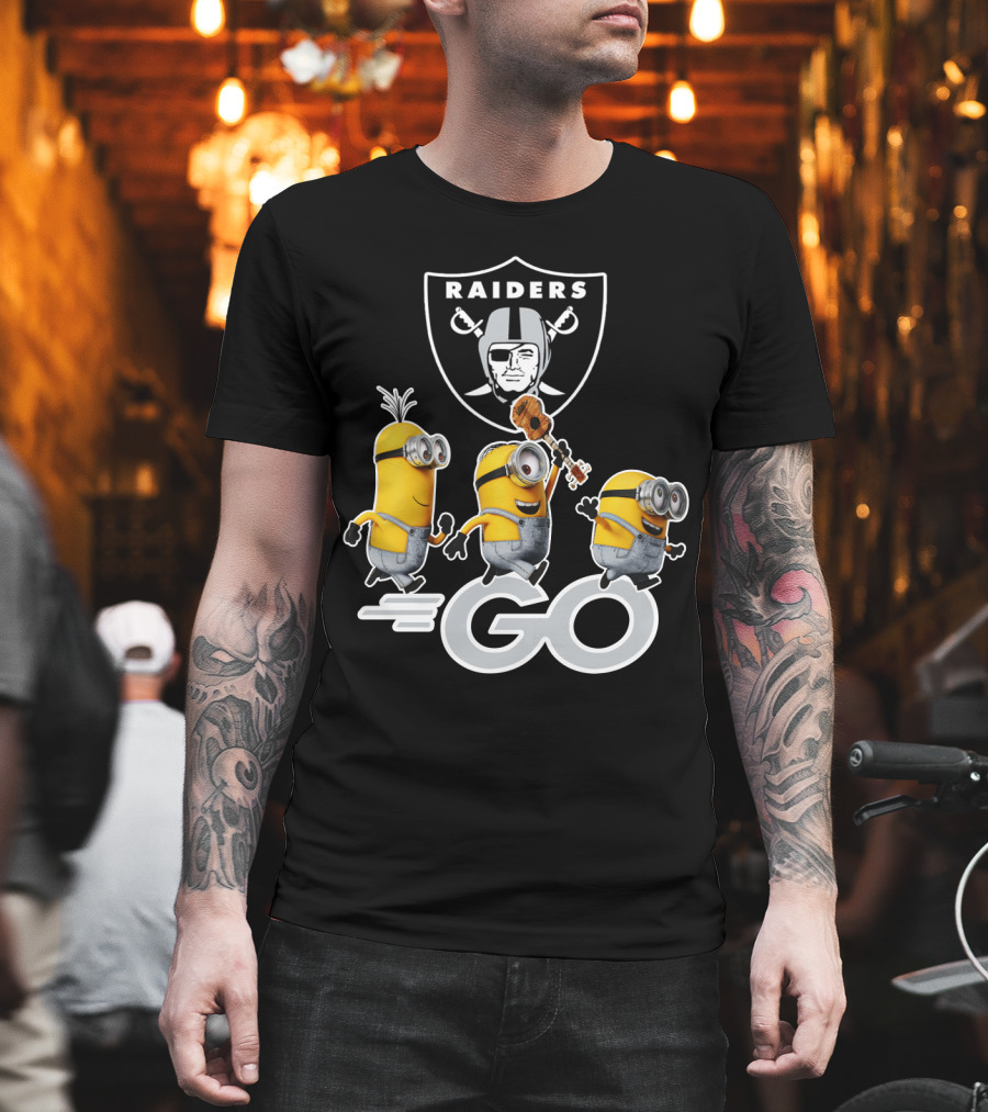 Raiders Minions Go Football Team T-Shirt