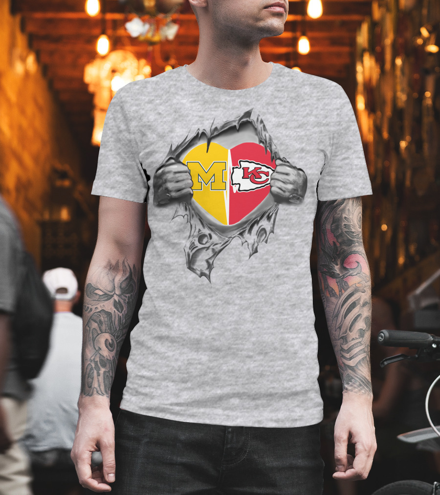 Chiefs Michigan Heart M KC Loyalty T-Shirt