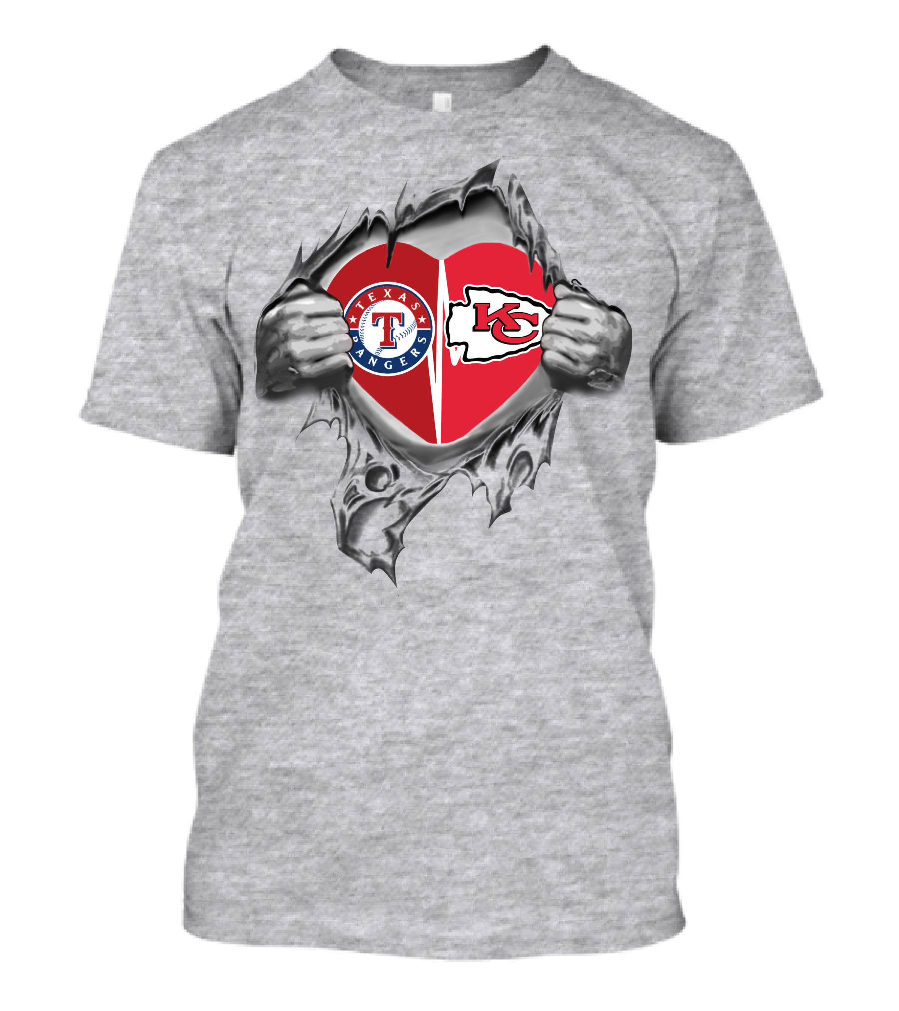 Texas Rangers Kansas City Chiefs Heartbreaking Loyalty T-Shirt