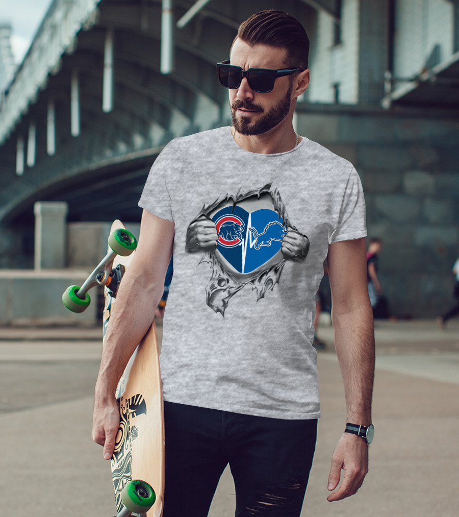 Cubs And Lions Heart T-Shirt