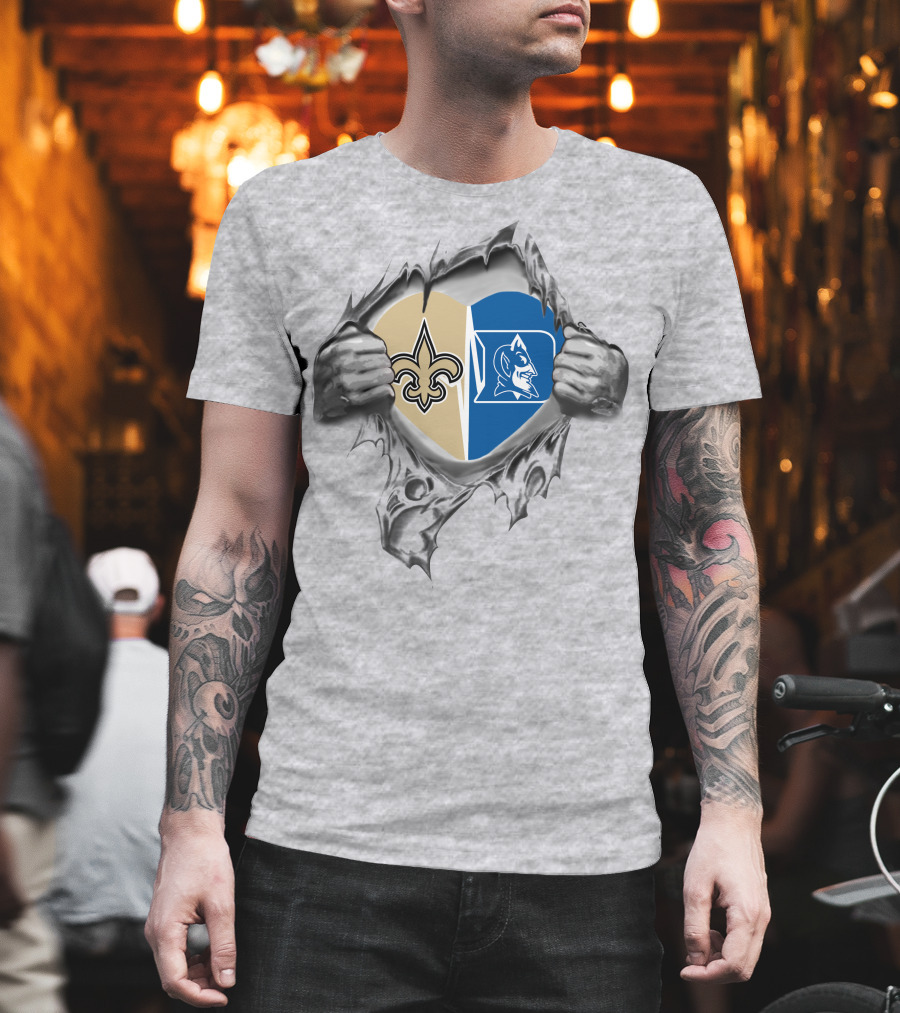 Saints Duke Heart Loyalty Fan Passion T-Shirt