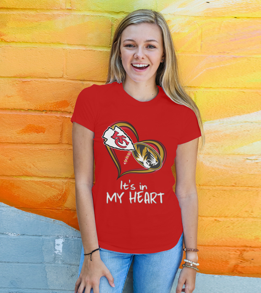 Chiefs Missouri Tigers It's In My Heart T-Shirt
