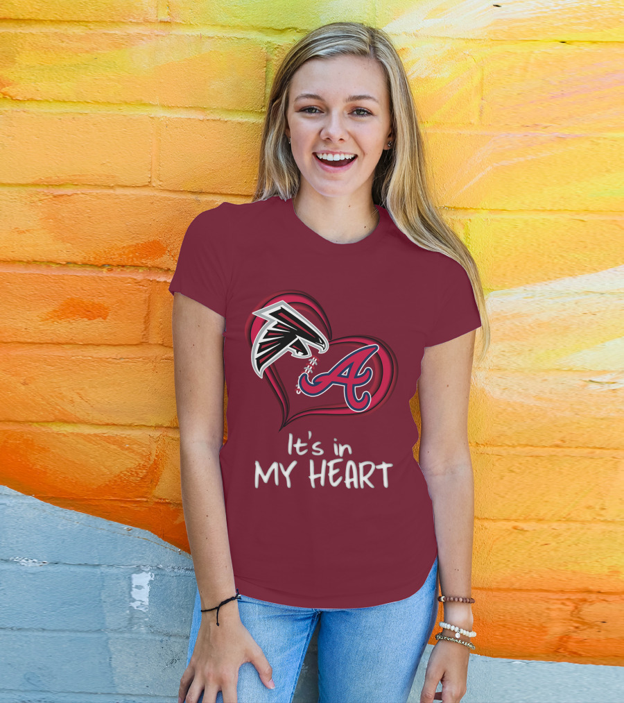 Falcons Braves It's In My Heart T-Shirt