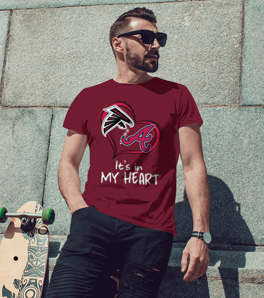 Falcons Braves It's In My Heart T-Shirt