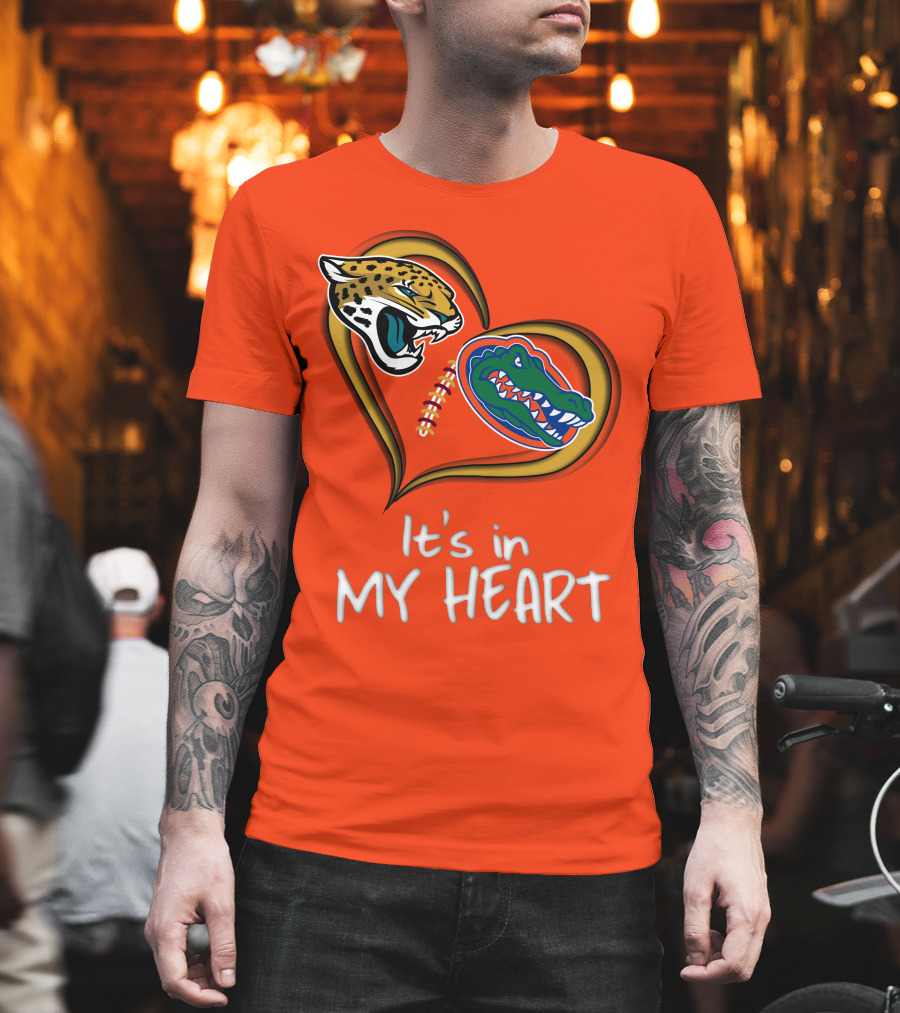 It's In My Heart Jaguars Gators T-Shirt