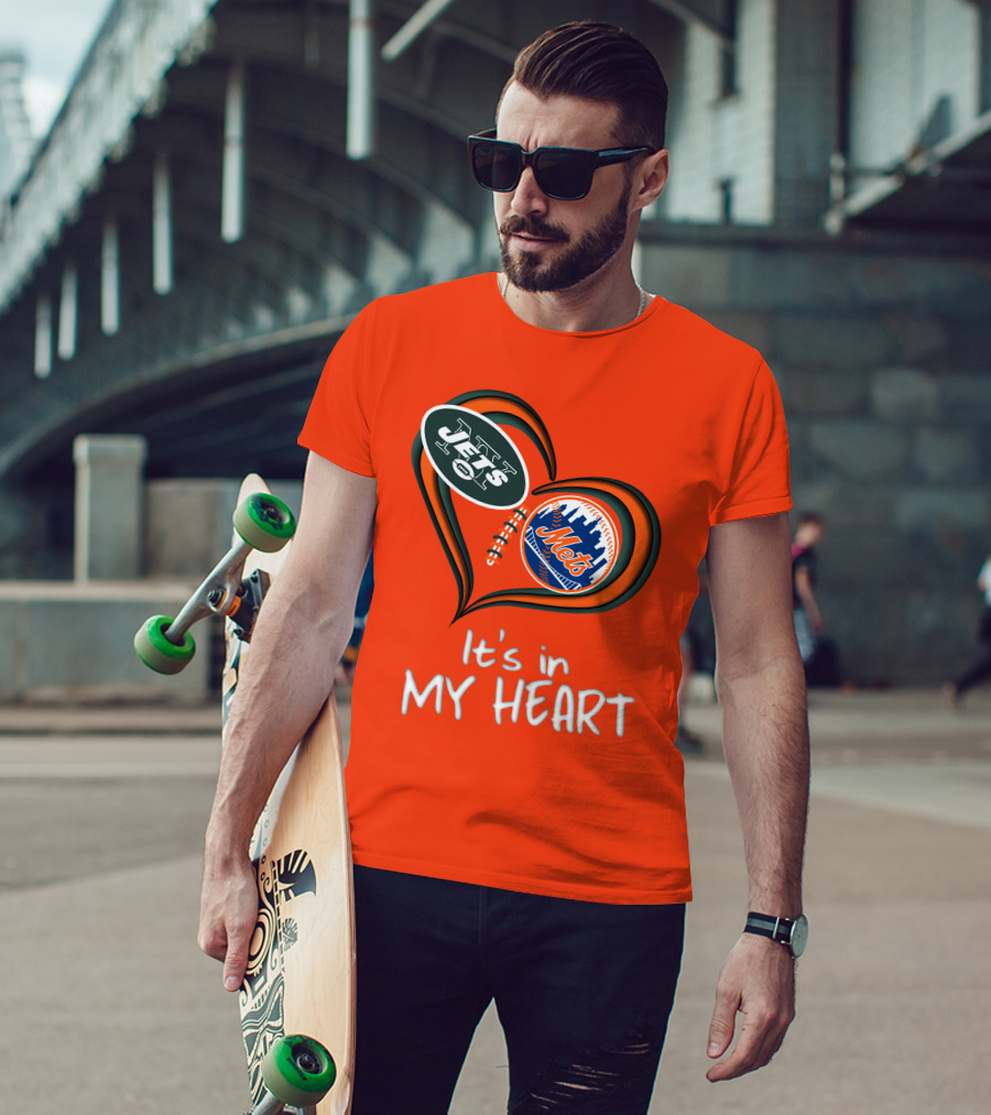 Jets Mets It's In My Heart T-Shirt