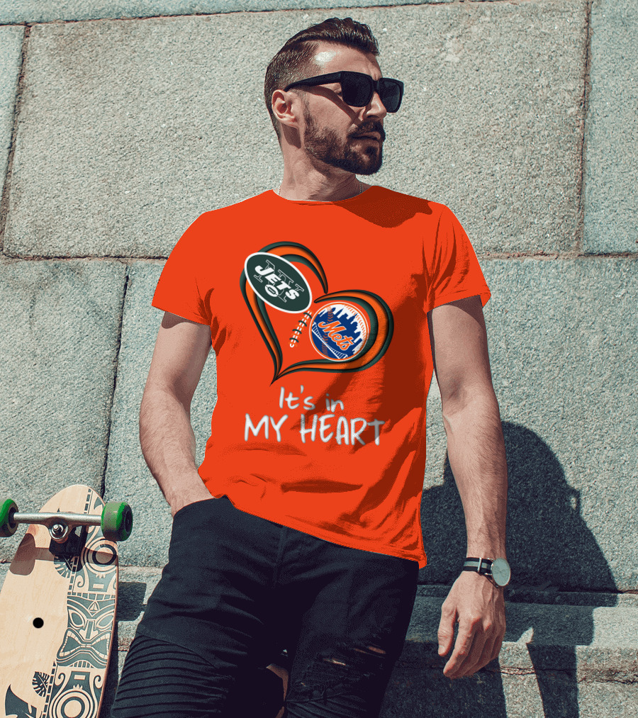 Jets Mets It's In My Heart T-Shirt