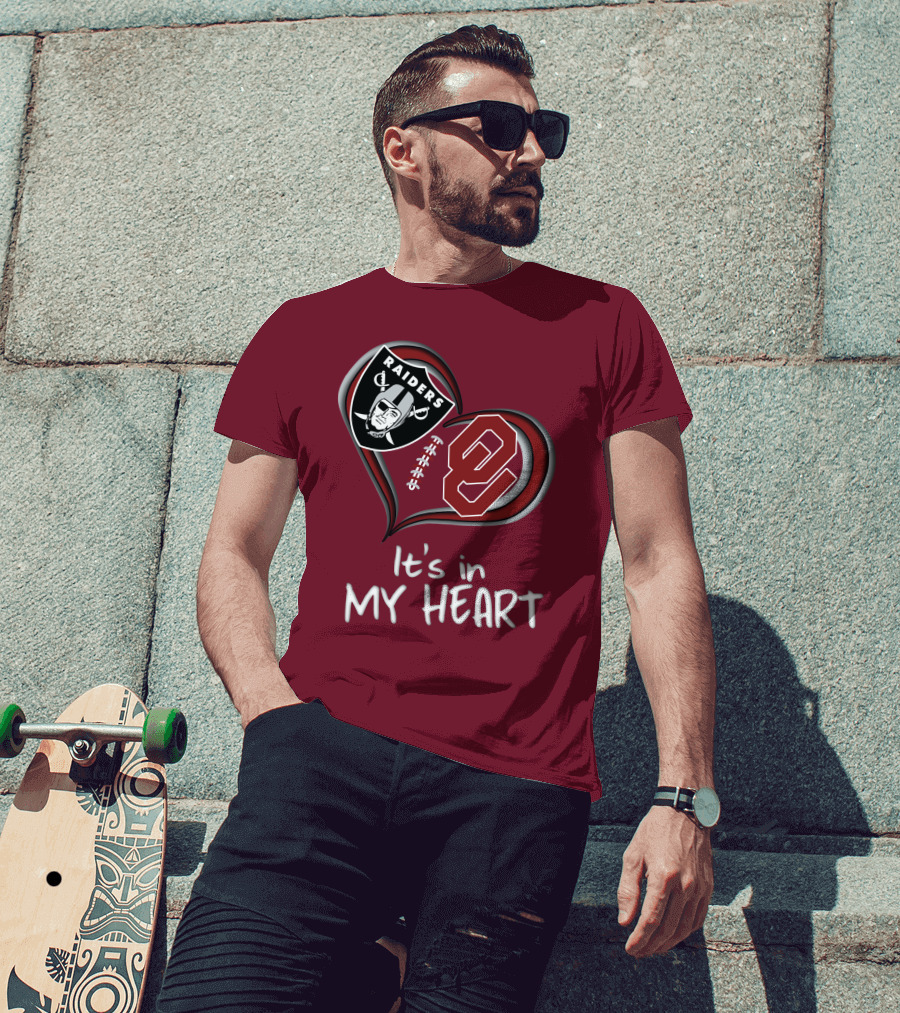 Raiders Sooners It's In My Heart T-Shirt